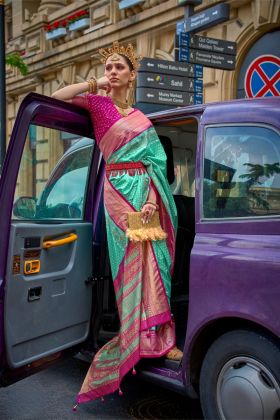 Elegant Patola Silk Saree Ideal for Celebrations & Weddings