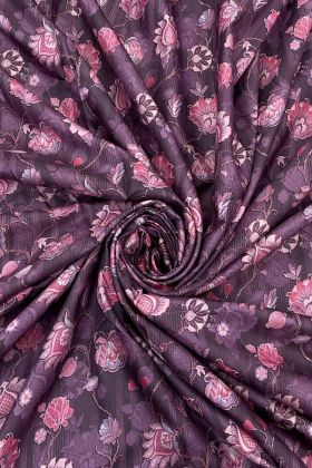 Multi Color Printed Saree In Dola Silk