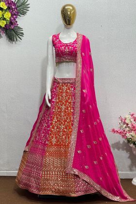 Multi Color Sequence Work Lehenga Choli