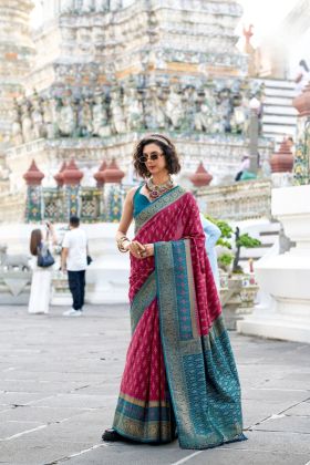 Superior Soft Ikat Saree Handloom Weave