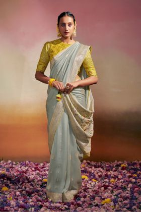 Dola Silk Saree in Pure Viscose with Designer Meenakari Pallu