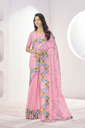Elegant Soft Linen Saree: Traditional Coziness with Contemporary Design