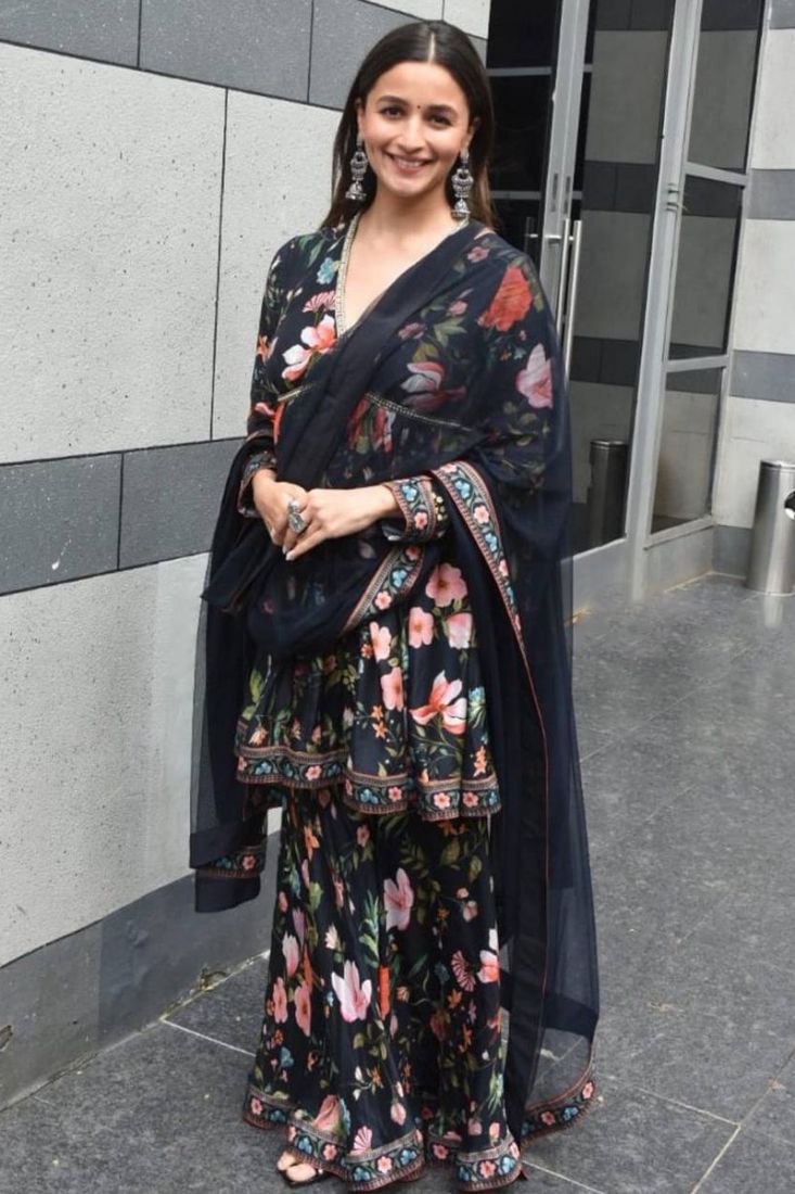 Alia bhatt black sharara online outlet
