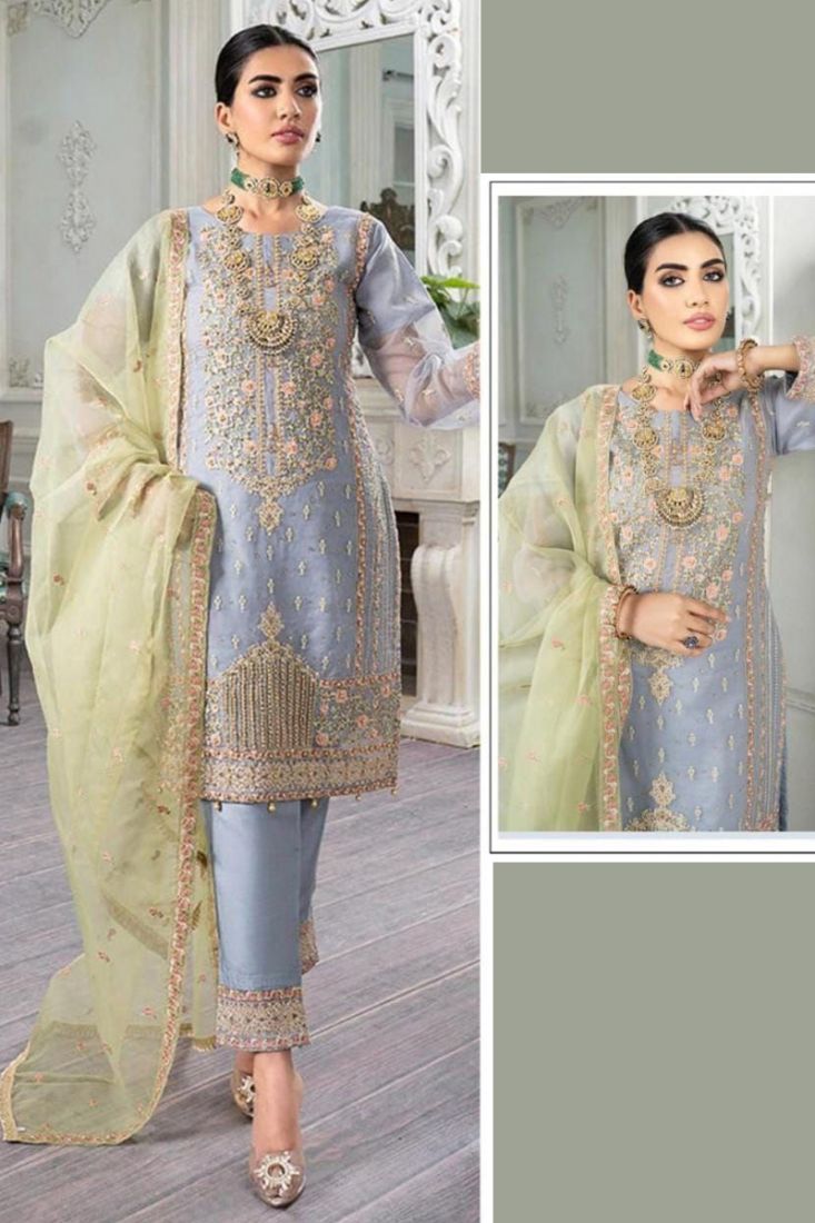 Make a Style Statement with Exquisite Cotton Embroidered Dress Material –  Indiehaat.com