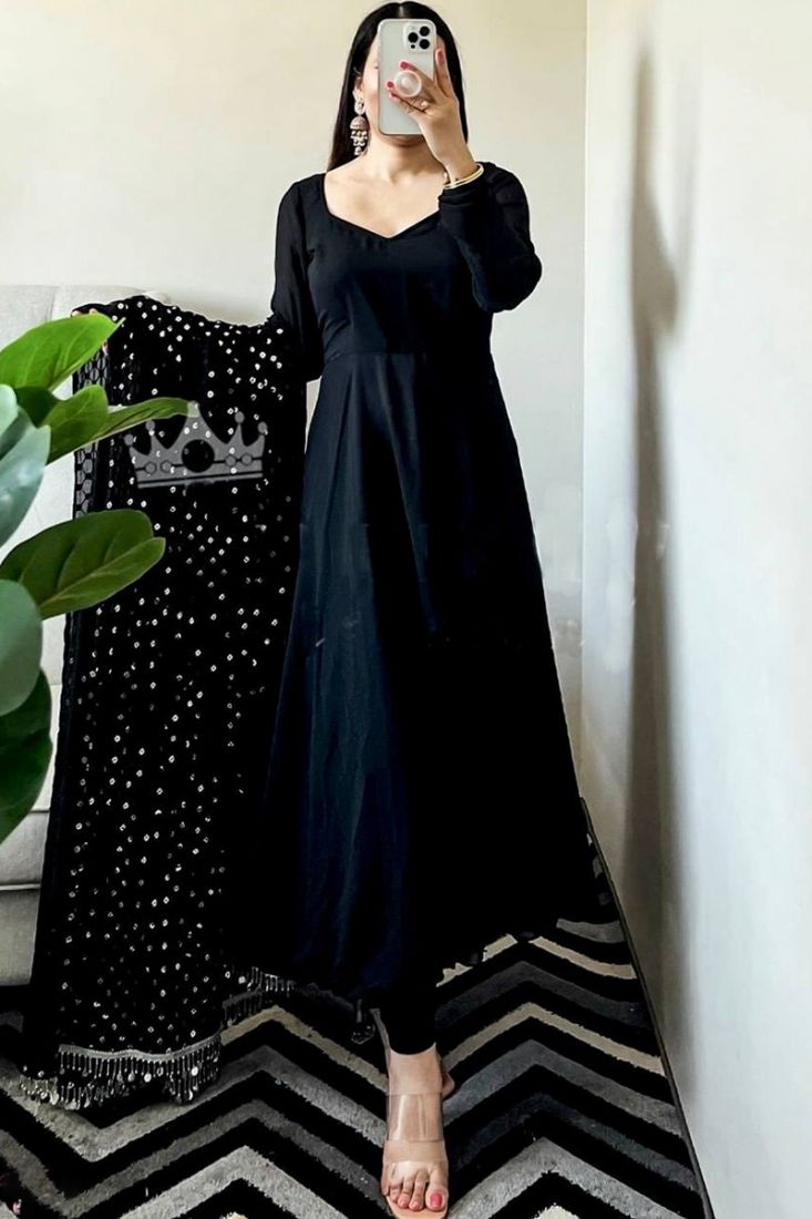 Chiffon Plain Saree Blouse Indian Bollywood Party Wear Curtain Drape Dress  Gift | eBay