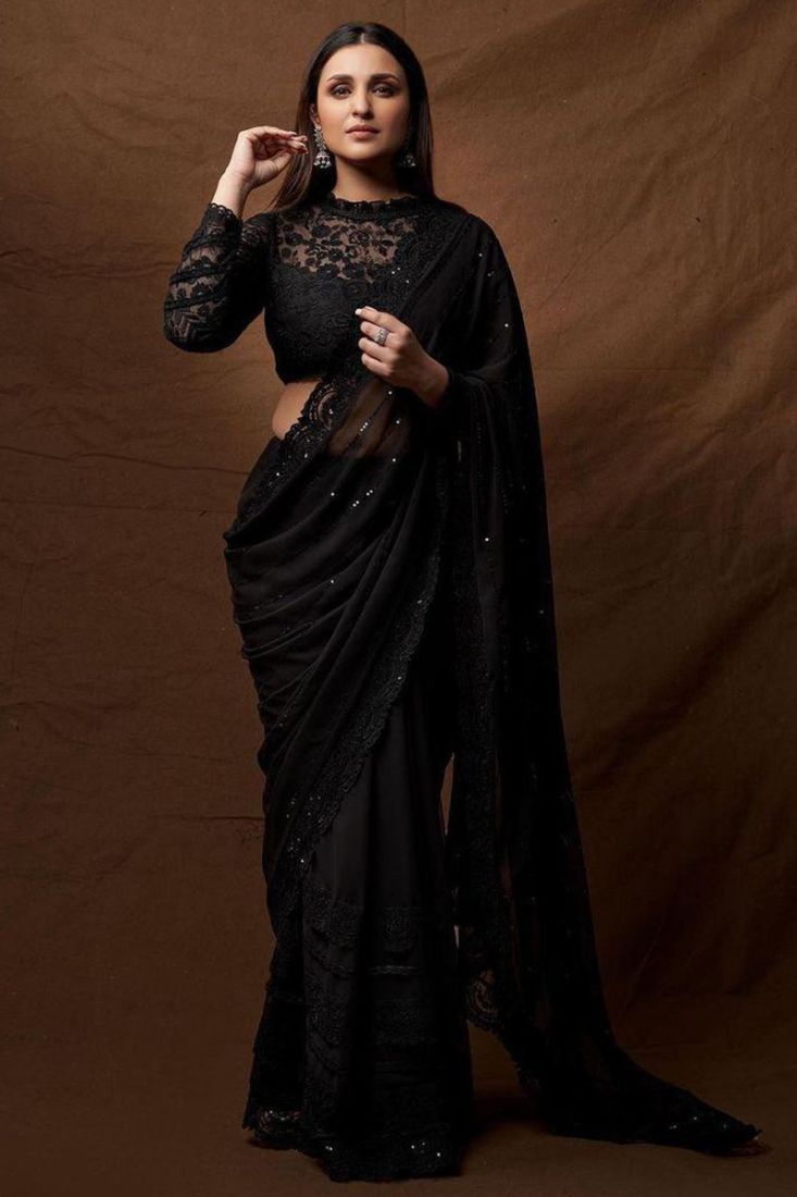 Bollywood black saree online