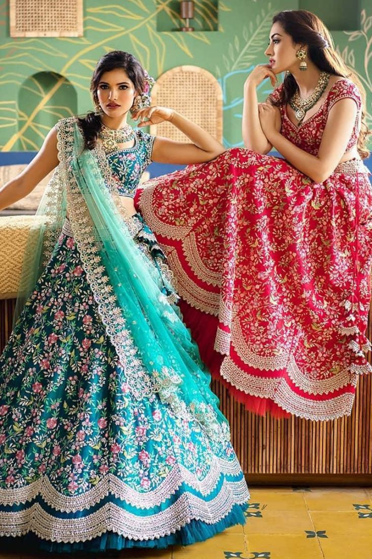 Bollywood Ruffle Lehenga Buy Bollywood Inspired Pastel Green