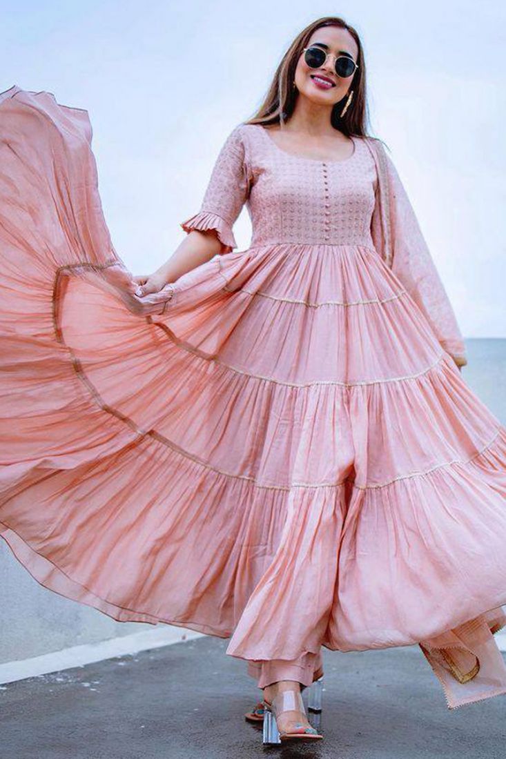 Frill anarkali dress outlet
