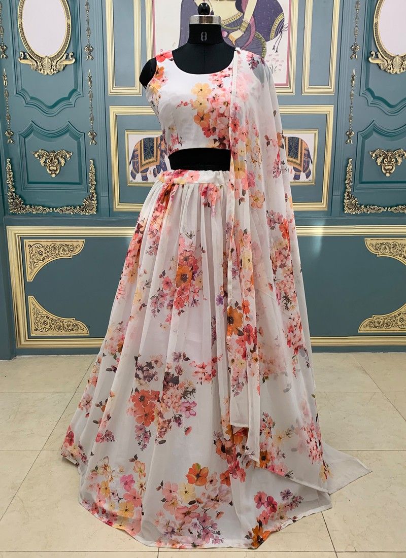 Katrina Kaif Flower Printed Lehenga Choli Online
