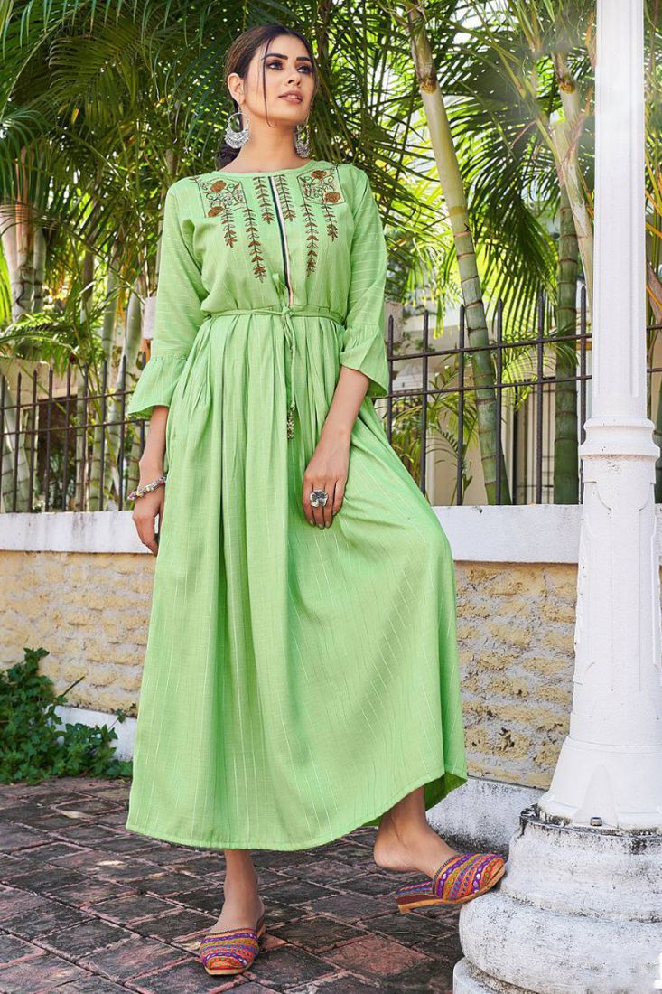 light pista colour kurti