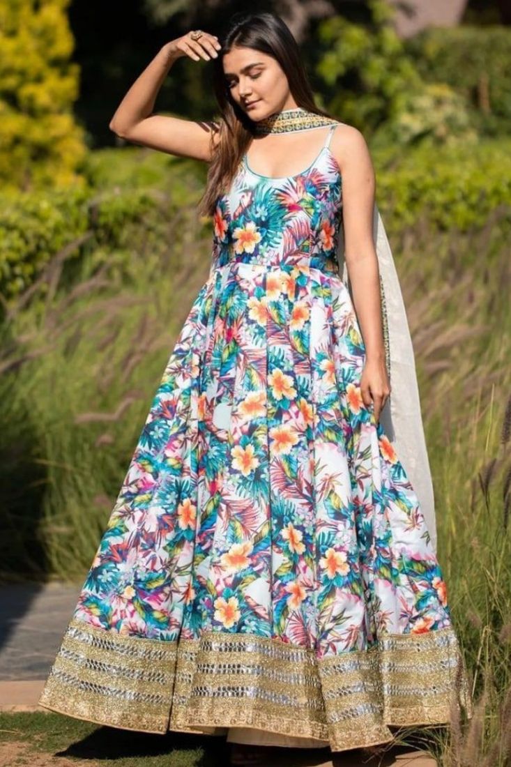 Sleeveless anarkali dress designs hot sale