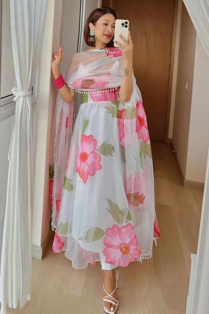 Elegant Women Flower Print Round Neck Hollow Mesh Sleeve Slim Fit Mini Dress  | eBay