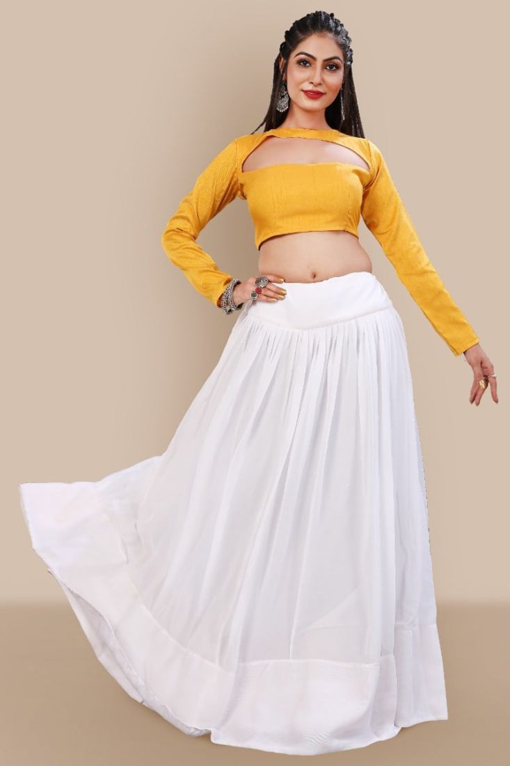 Periwinkle Lehenga Skirt Mint Lehenga Skirt White Lehenga