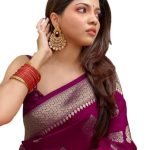 Women Kanjivaram Art Silk Saree | Soft Banarasi Style Wedding Wear
