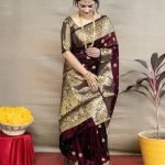 Pure Soft Kanjivaram Silk Saree | Royal Banarasi Style Wedding Sari