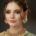 Shining Diva Traditional Pearl Choker & Temple Jewelry Set | 22k Gold Plated