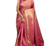 Women’s Kanjivaram Soft Silk Saree | Traditional Banarasi Style with Blouse Piece