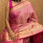 Women’s Kanjivaram Soft Silk Saree | Traditional Banarasi Style with Blouse Piece